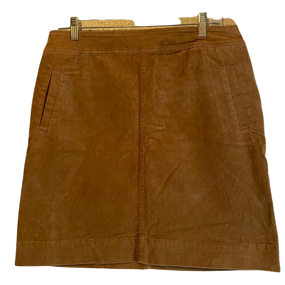 Talbots Camel Corduroy Skirt Size 8 Petite